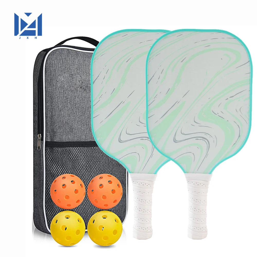 Pickleball Paddles USAPA Approved Set Rackets Honeycomb Core 4 Balls Portable Racquet Cover Carrying Bag Gift Kit Indoor Outdoor