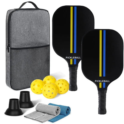 Pickleball Paddles USAPA Approved Set Rackets Honeycomb Core 4 Balls Portable Racquet Cover Carrying Bag Gift Kit Indoor Outdoor